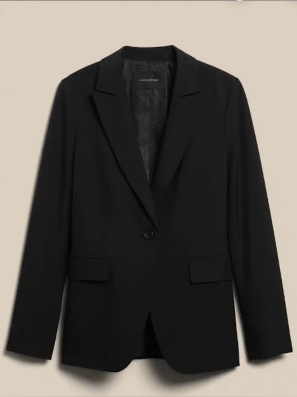 Banana Republic Classic Black Sculpted Suit Blazer - Women’s Size 6